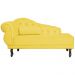 Recamier Larissa Lado Direito 1,20 cm Veludo Amarelo - Montanaris Decor