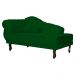 Recamier Larissa Lado Direito 1,20 cm Veludo Verde - Montanaris Decor