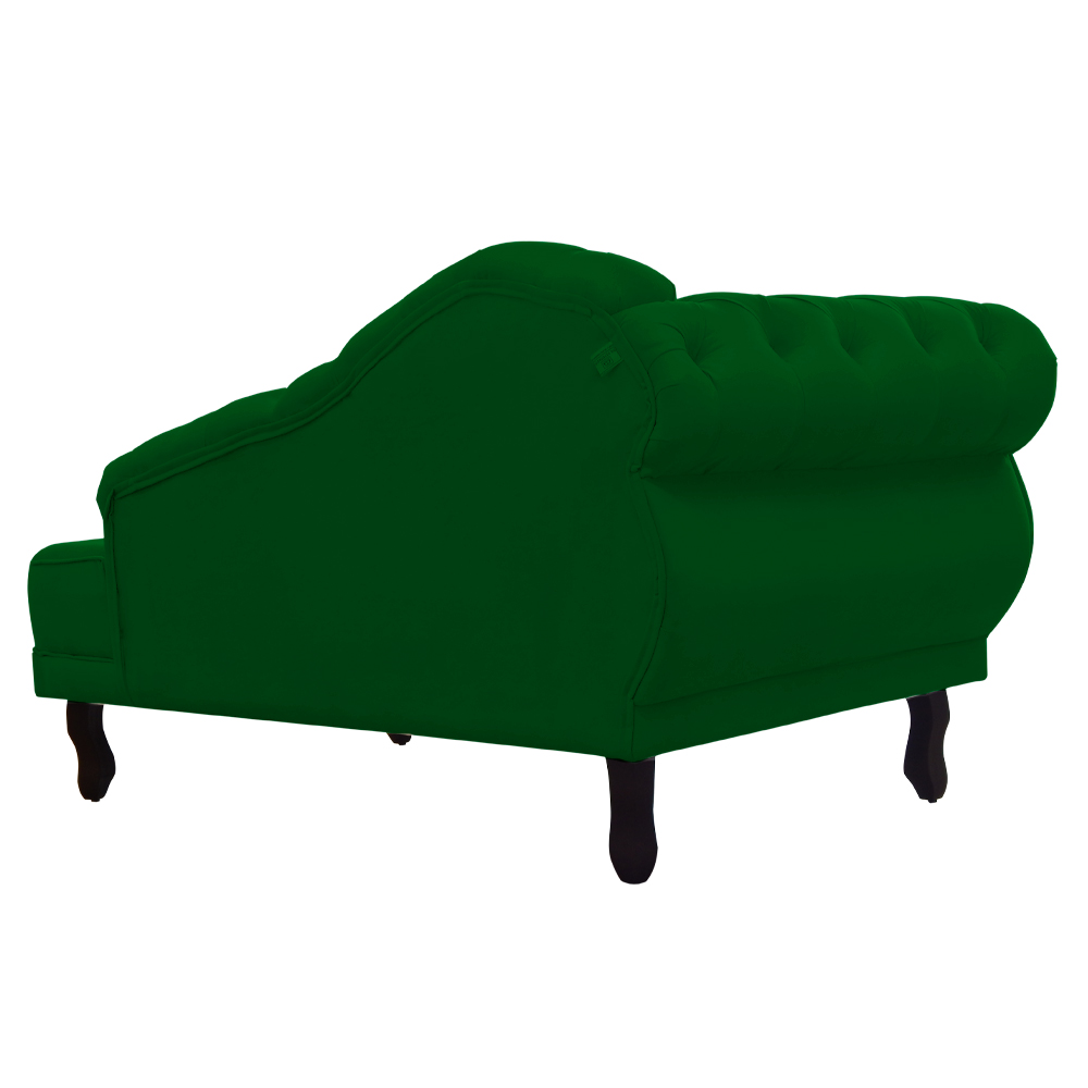Recamier Larissa Lado Direito 1,20 cm Veludo Verde - Montanaris Decor