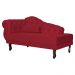 Recamier Larissa Lado Direito 1,20 cm Veludo Vermelho - Montanaris Decor