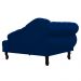 Recamier Larissa Lado Direito 1,50 cm Veludo Azul Marinho - Montanaris Decor