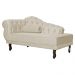Recamier Larissa Lado Direito 1,50 cm Veludo Bege - Montanaris Decor