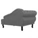 Recamier Larissa Lado Direito 1,50 cm Veludo Cinza - Montanaris Decor