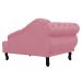 Recamier Larissa Lado Direito 1,50 cm Veludo Rosa - Montanaris Decor