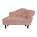 Recamier Larissa Lado Esquerdo 1,20 cm Veludo Rosa  - Montanaris Decor