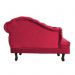 Recamier Larissa Lado Esquerdo 1,20 cm Veludo Vermelho - Montanaris Decor