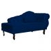 Recamier Larissa Lado Esquerdo 1,50 cm Veludo Azul Marinho - Montanaris Decor