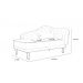 Recamier Larissa Lado Esquerdo 1,50 cm Veludo Marrom - Montanaris Decor