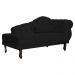 Recamier Larissa Lado Esquerdo 1,50 cm Veludo Preto - Montanaris Decor