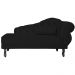 Recamier Larissa Lado Esquerdo 1,50 cm Veludo Preto - Montanaris Decor