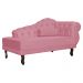 Recamier Larissa Lado Esquerdo 1,50 cm Veludo Rosa - Montanaris Decor