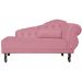 Recamier Larissa Lado Esquerdo 1,50 cm Veludo Rosa - Montanaris Decor