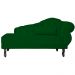 Recamier Larissa Lado Esquerdo 1,50 cm Veludo Verde - Montanaris Decor