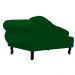 Recamier Larissa Lado Esquerdo 1,50 cm Veludo Verde - Montanaris Decor