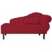Recamier Larissa Lado Esquerdo 1,50 cm Veludo Vermelho - Montanaris Decor
