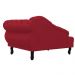 Recamier Larissa Lado Esquerdo 1,50 cm Veludo Vermelho - Montanaris Decor