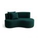 Sofá  Decorativo Curvo Orgânico Nature Gaia Boucle Verde - Montanaris Decor