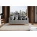 Sofá 2 Lugares Decorativo Beni 1,40cm Base Madeira Linho Cinza - Montanaris Decor
