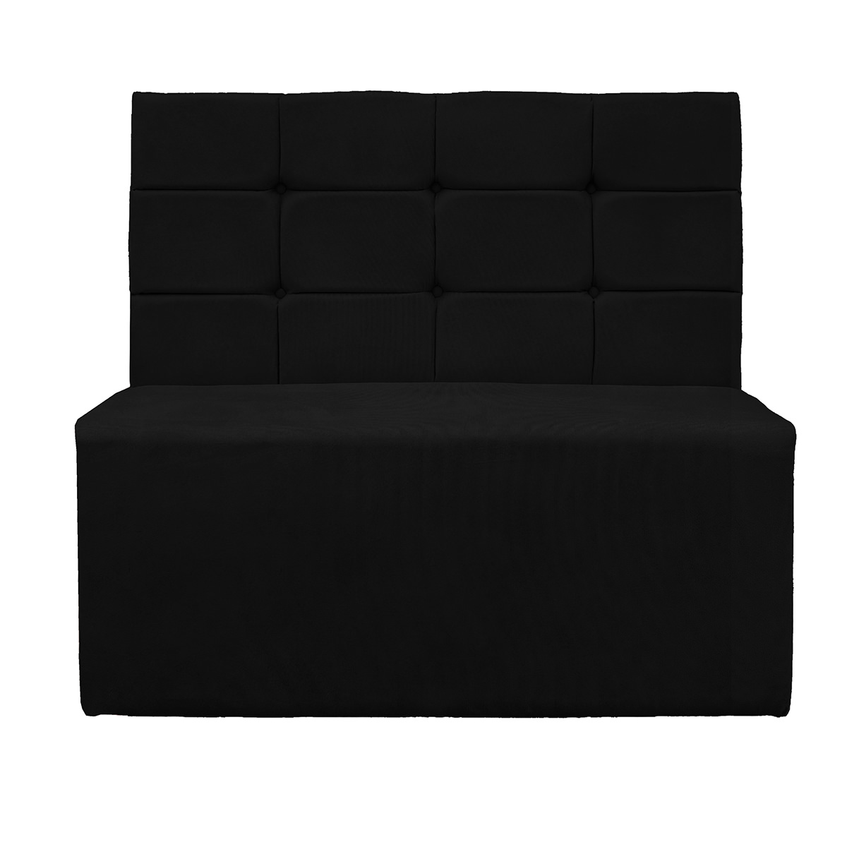 Sofá Canto Alemão Veludo Preto - Montanaris Decor