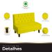 Sofá Canto Italy Veludo Amarelo - Montanaris Decor