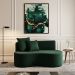 Sofá Decorativo Curvo Orgânico Nature Gaia Suede Verde - Montanaris Decor