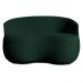 Sofá Namoradeira 2 Lugares Decorativa Lara Veludo Verde/PU Preto - Montanaris Decor