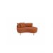Sofá Orgânico 2 Lugares C/2 Almofadas Curvo Sala Recepção Boucle Terracota - Montanaris Decor