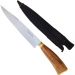 Faca Artesanal 8 Churrasco Aço Inox 430 Cabo Madeira Chifre