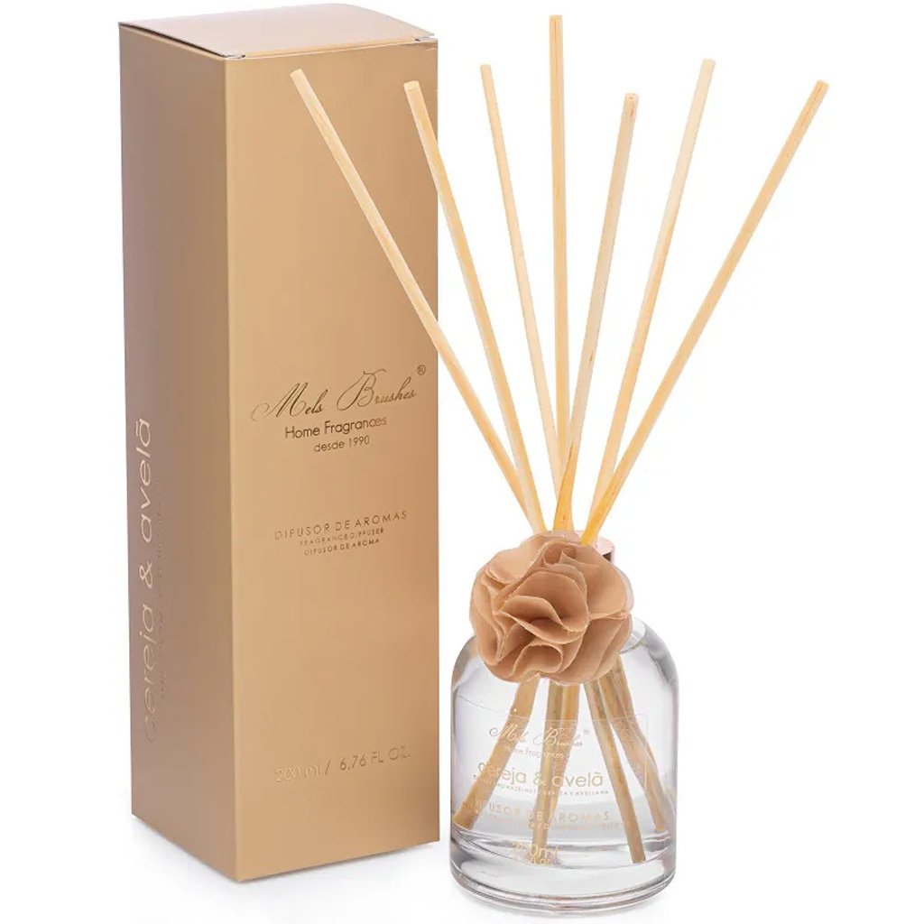 Difusor de Aromas Luxo Mels Brushes 200mL Cereja e Avelã