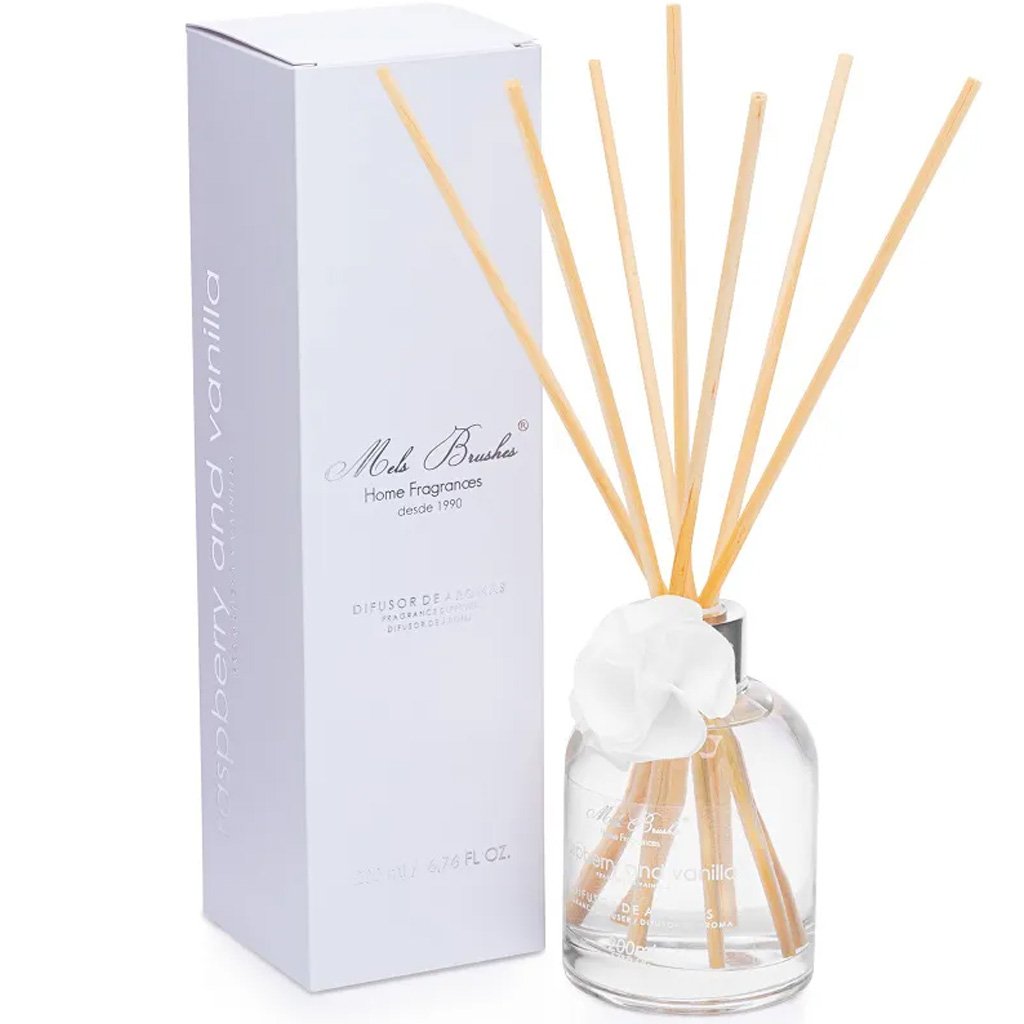 Difusor de Aromas Luxo Mels Brushes 200mL Raspberry e Vanilla