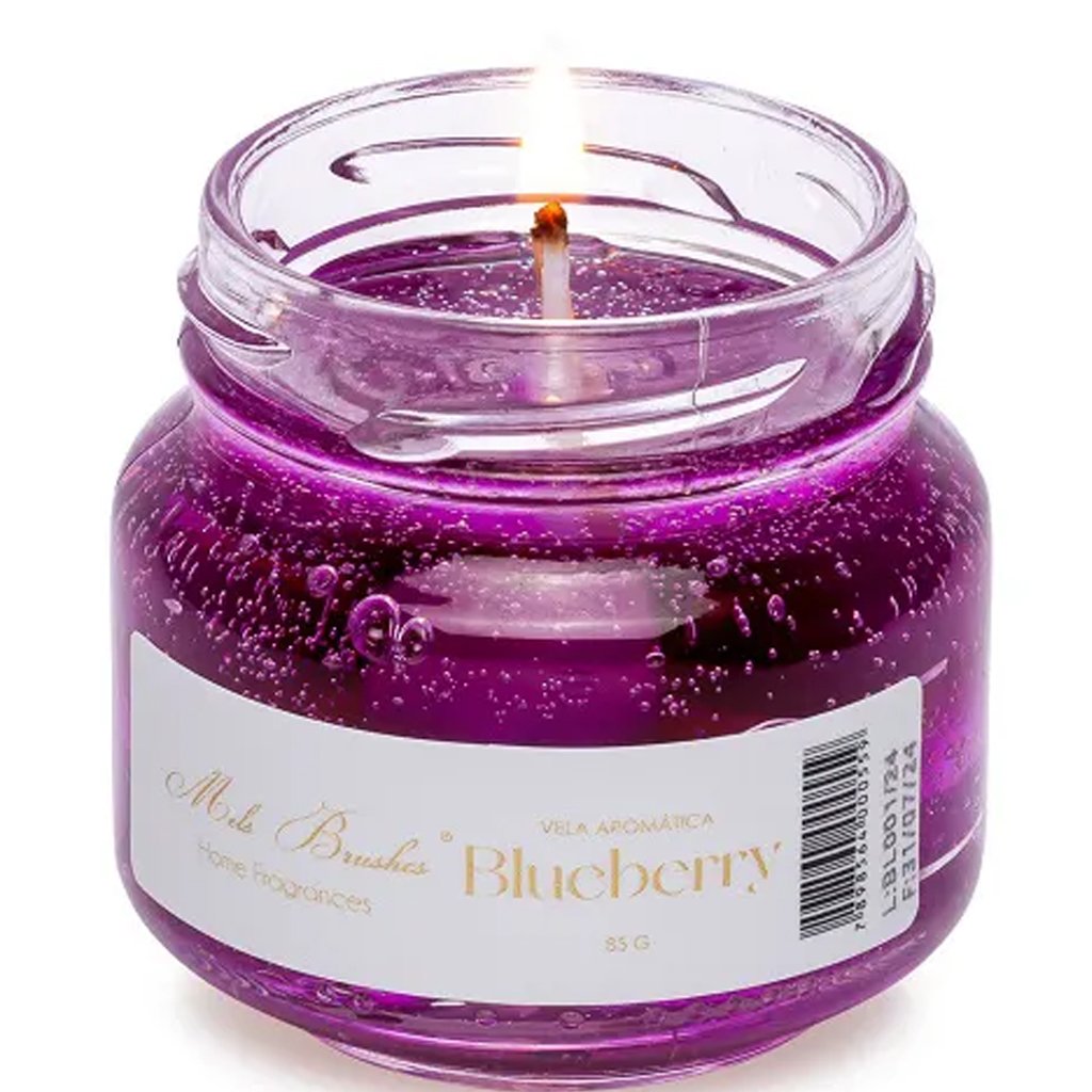 Vela Aromática Geleia de Frutas Perfumada Mels Brushes 85g Blueberry