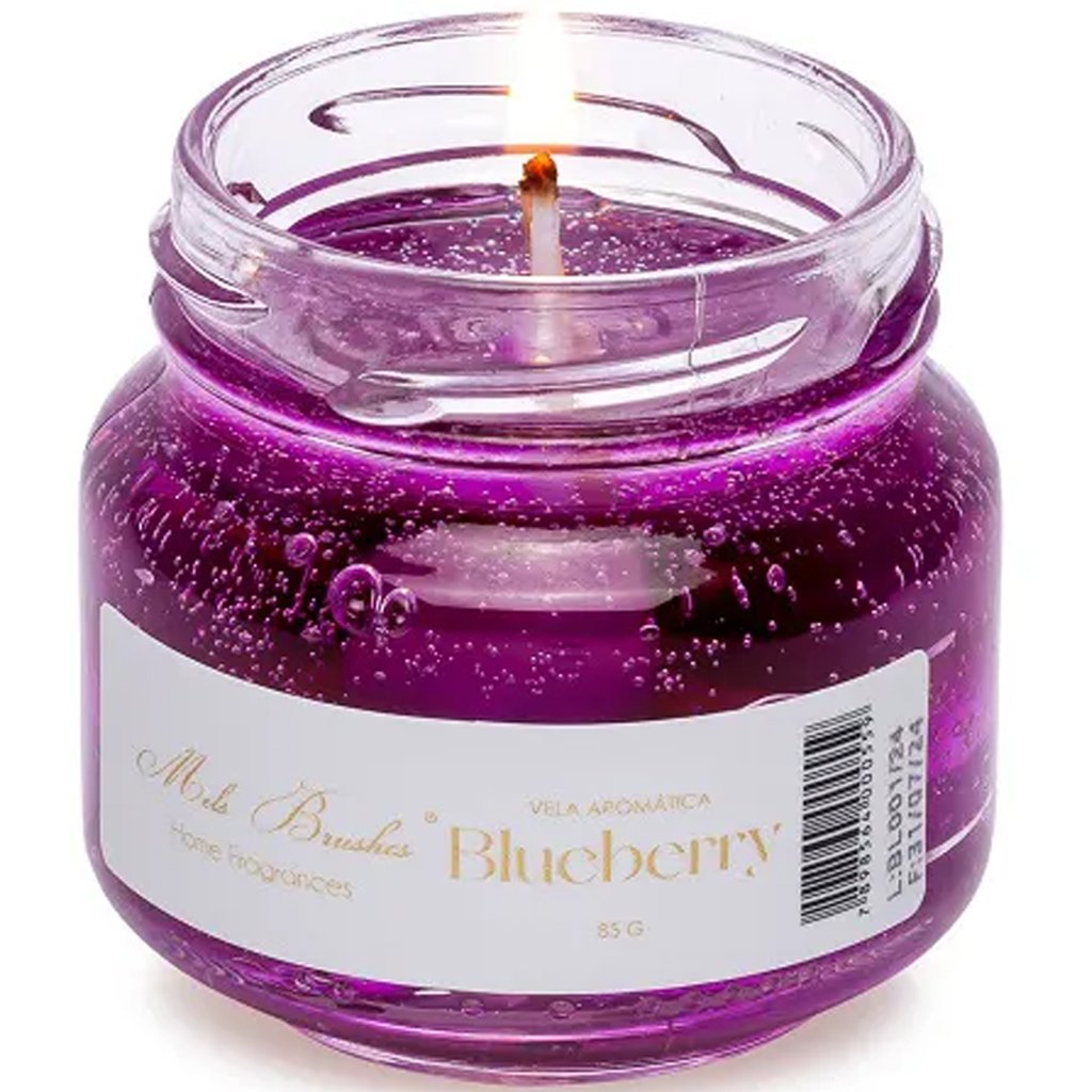 Vela Aromática Geleia de Frutas Perfumada Mels Brushes 85g Blueberry