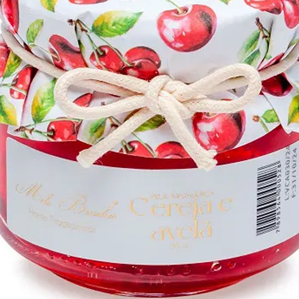 Vela Aromática Geleia de Frutas Perfumada Mels Brushes 85g Cereja e Avelã