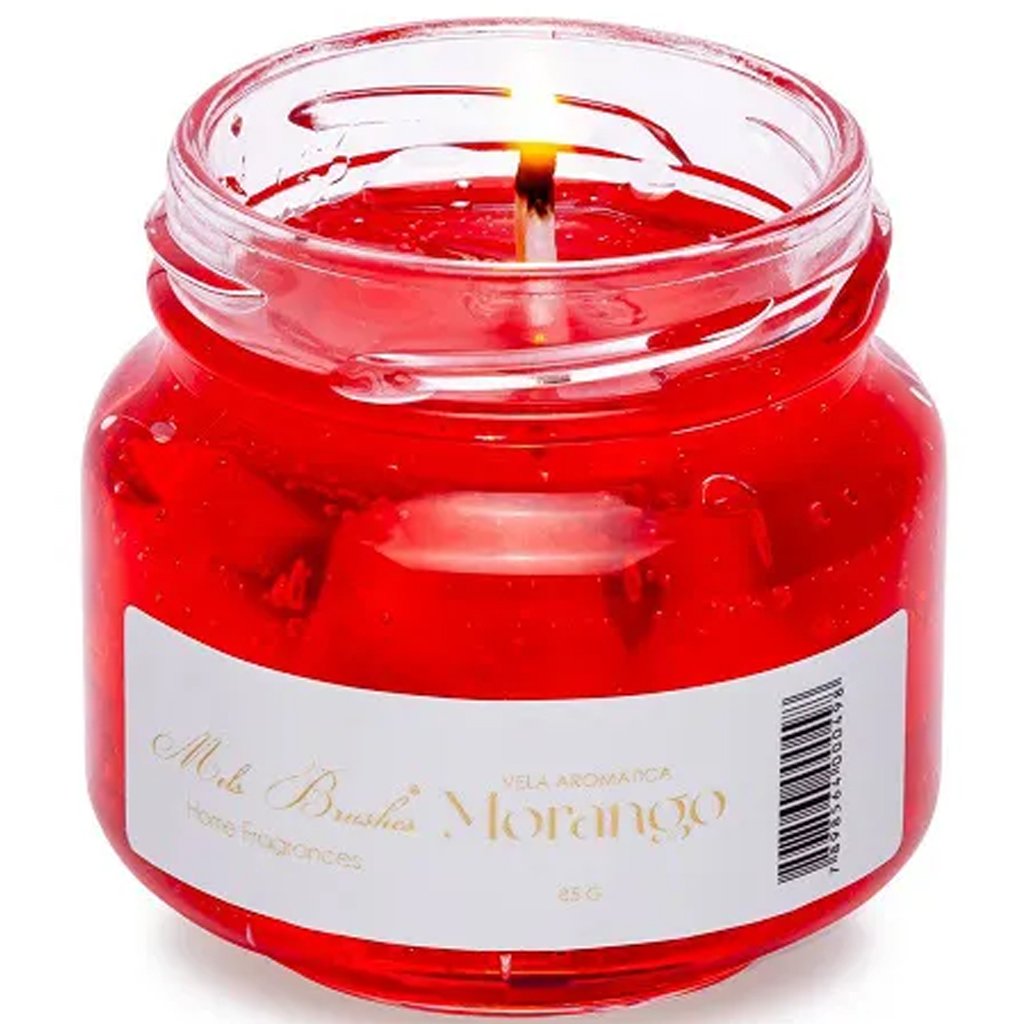 Vela Aromática Geleia de Frutas Perfumada Mels Brushes 85g Morango