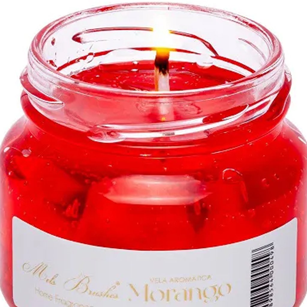 Vela Aromática Geleia de Frutas Perfumada Mels Brushes 85g Morango
