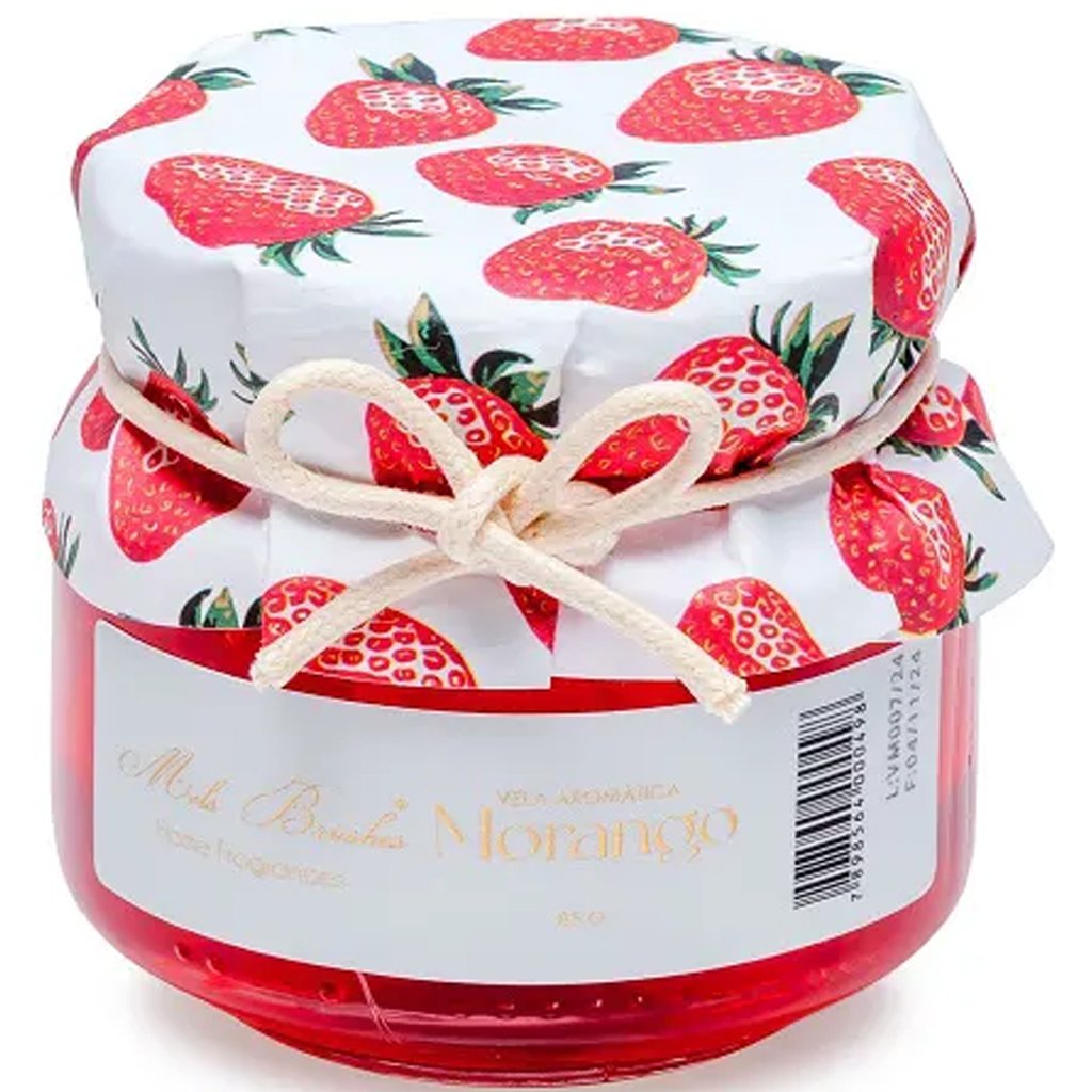 Vela Aromática Geleia de Frutas Perfumada Mels Brushes 85g Morango