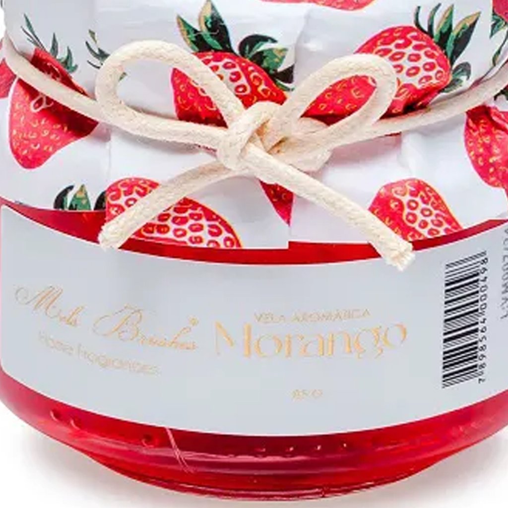 Vela Aromática Geleia de Frutas Perfumada Mels Brushes 85g Morango