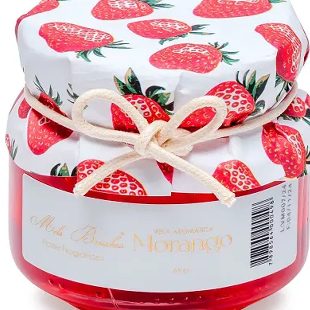 Vela Aromática Geleia de Frutas Perfumada Mels Brushes 85g Morango