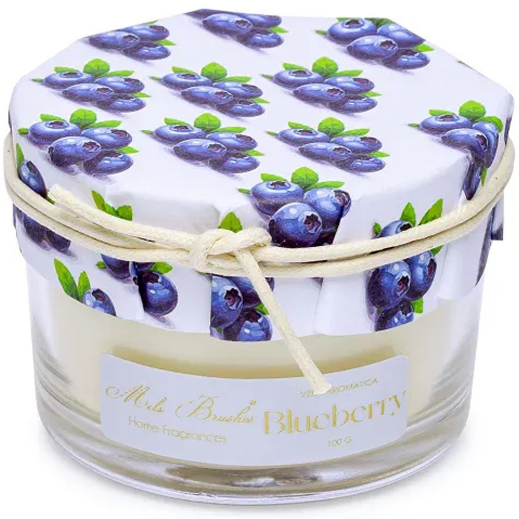 Vela Aromática Perfumada Mels Brushes 100g Blueberry