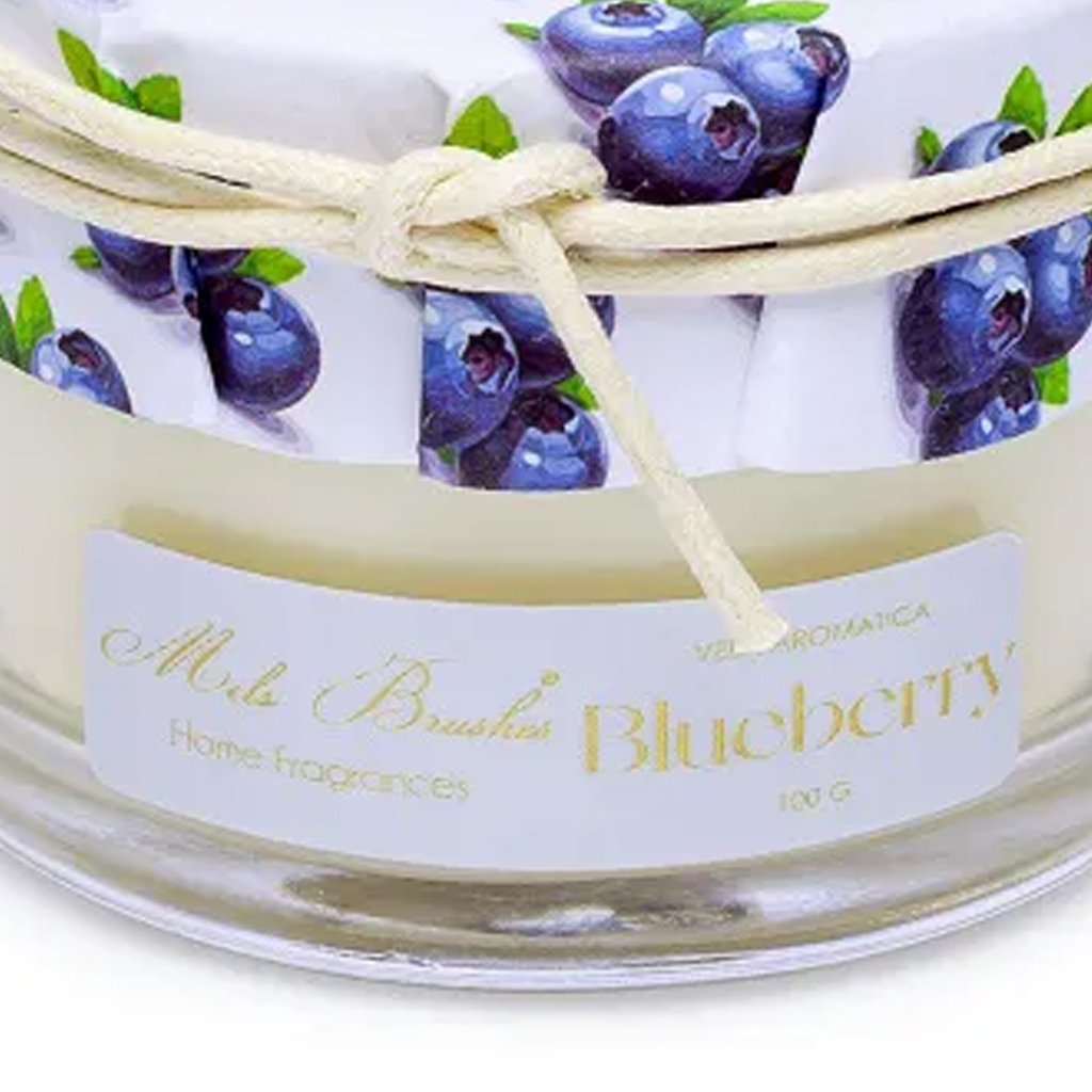Vela Aromática Perfumada Mels Brushes 100g Blueberry