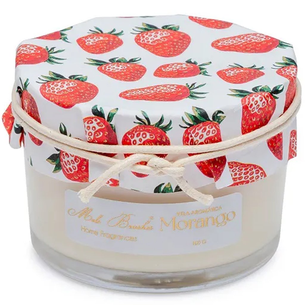 Vela Aromática Perfumada Mels Brushes 100g Morango