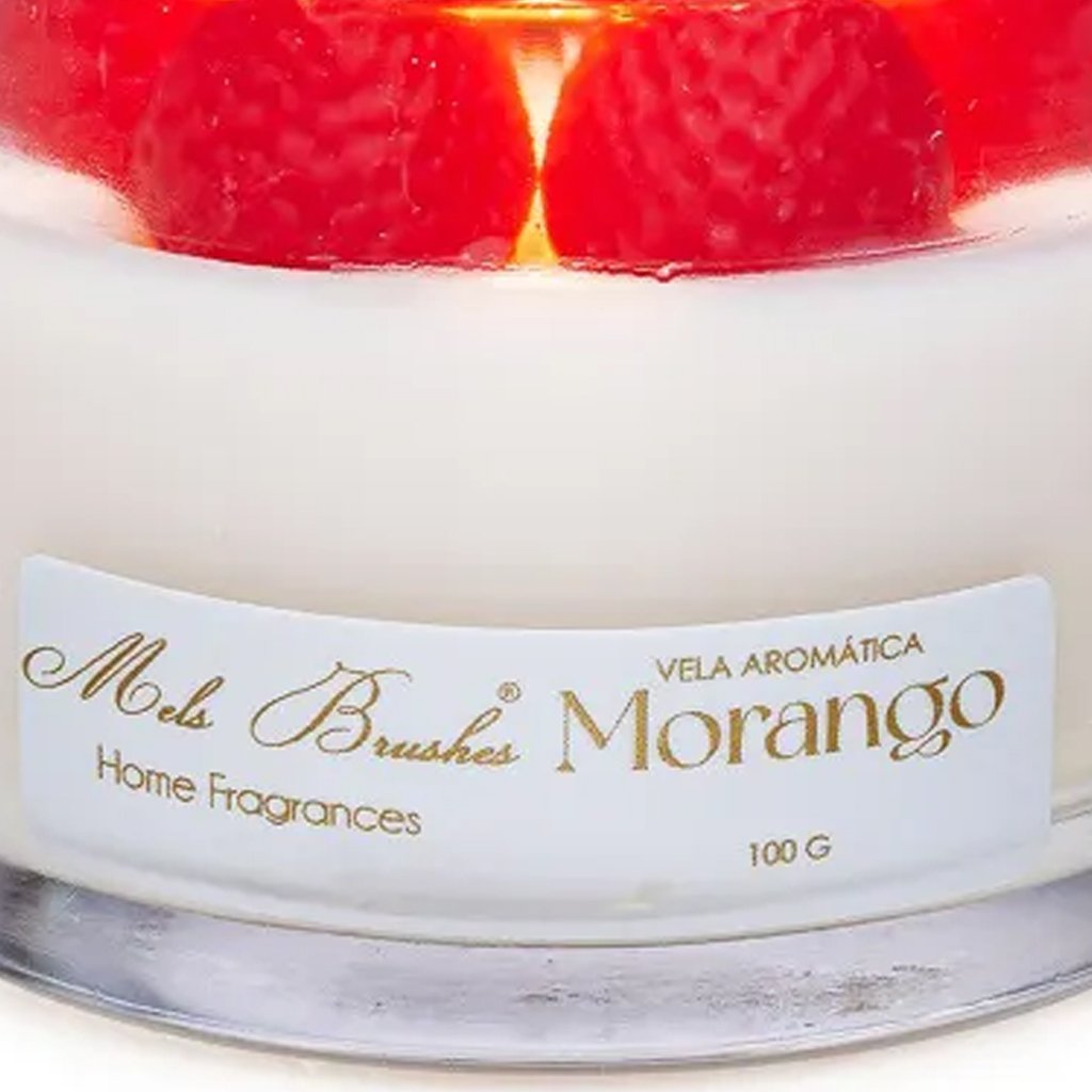 Vela Aromática Perfumada Mels Brushes 100g Morango