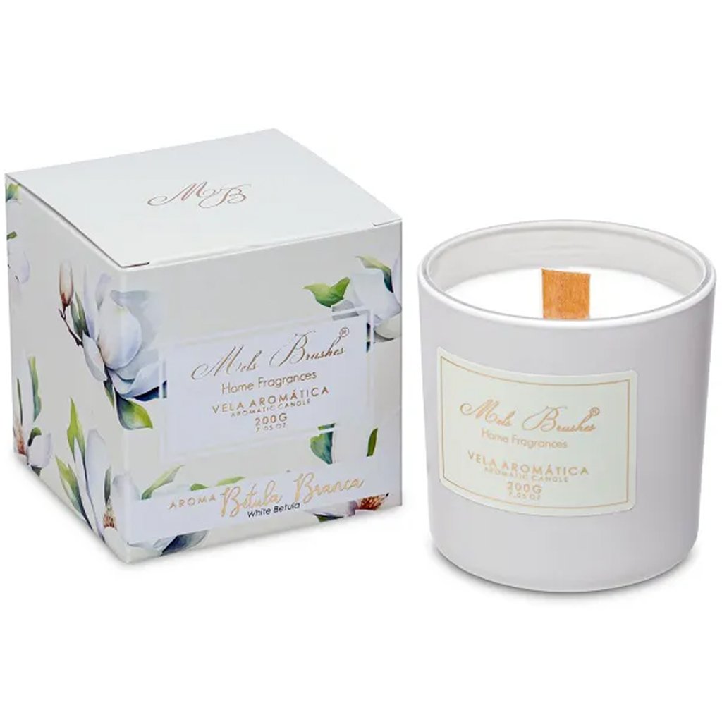 Vela Aromática Perfumada Mels Brushes 200g Bétula Branca