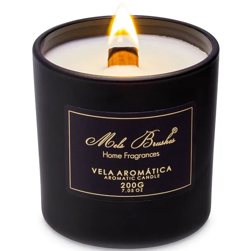 Vela Aromática Perfumada Mels Brushes 200g Orquidea Negra