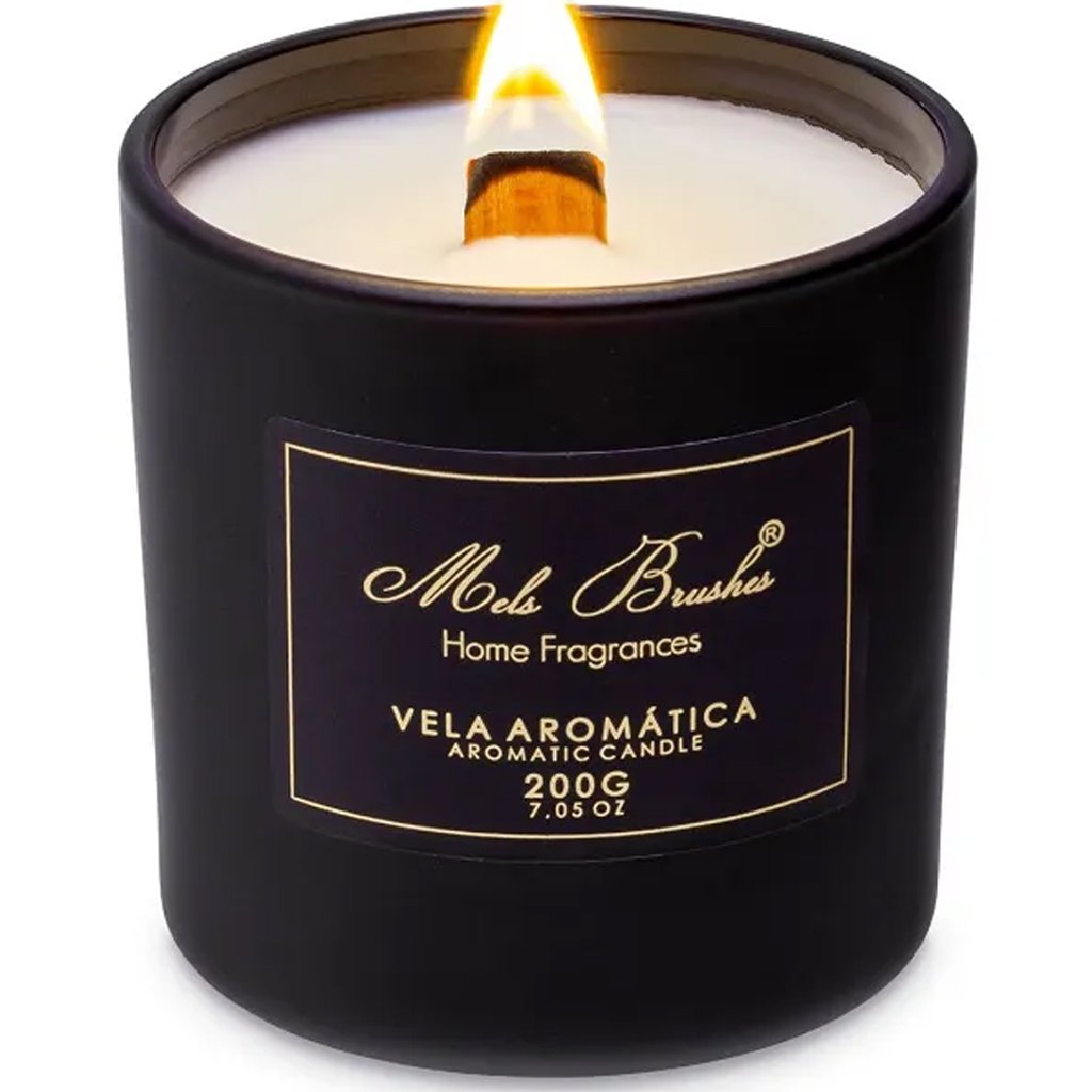 Vela Aromática Perfumada Mels Brushes 200g Orquidea Negra