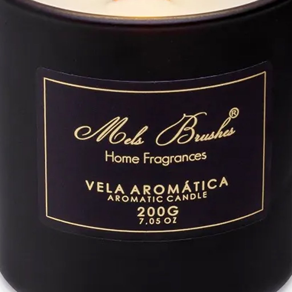 Vela Aromática Perfumada Mels Brushes 200g Orquidea Negra
