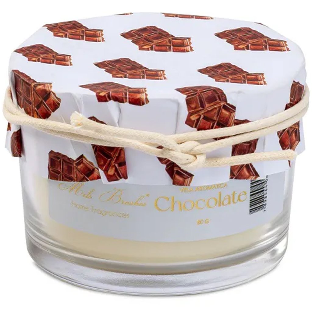 Vela Aromática Perfumada Mels Brushes 80g Chocolate