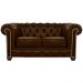 Sofá 2 Lugares 180cm Chesterfield Couro Capucino - Mempra