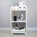Armário Organizador Móvel Multiuso Branco com Rodinhas 40cm