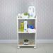 Armário Organizador Móvel Multiuso Branco com Rodinhas 40cm
